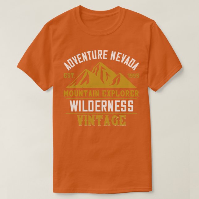 Mountains Adventure Nevada Mountain T-Shirt (Design Front)