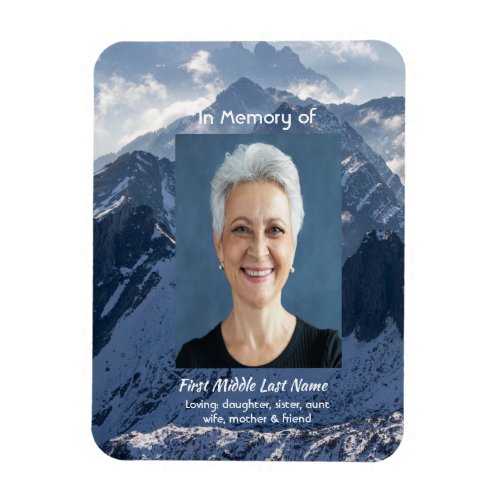  Mountains Alpine Memorial Keepsake