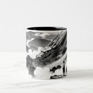 Mountains and Ink Dragon Mug
