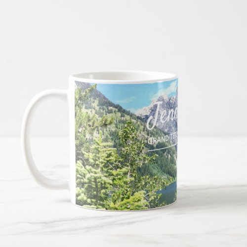 Mountains and Jenny Lake Grand Teton National Park Coffee Mug