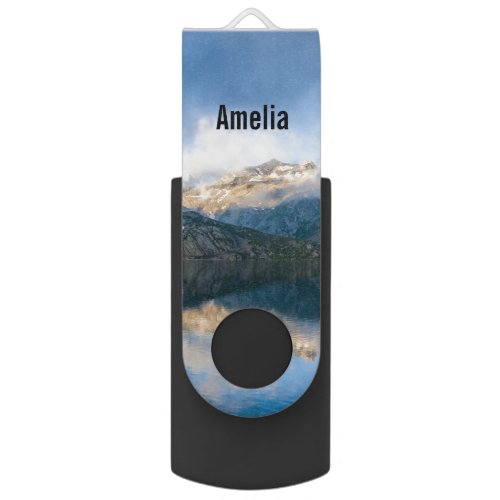 Mountains and Lake Scenic Nature Photo Flash Drive