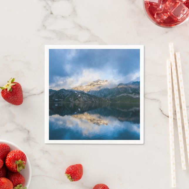 Mountains and Lake Scenic Nature Photo Napkins (Insitu)