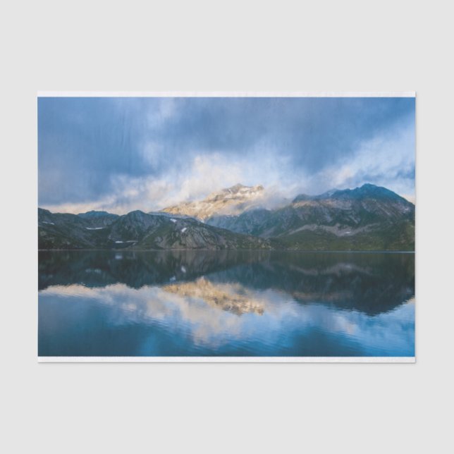 Mountains and Lake Scenic Nature Photo Tissue Paper (Front)