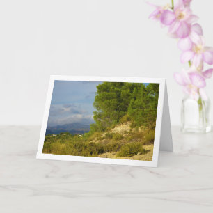 Mountains and Pine trees Card
