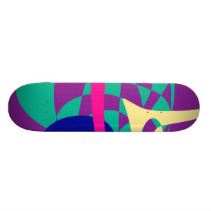 Mountains and Planet Skateboard Deck