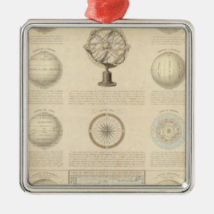 Mountains and River of the World Metal Ornament