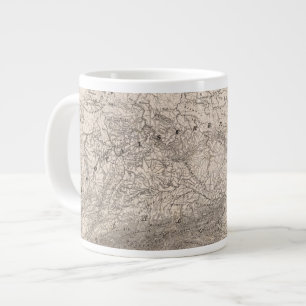 Mountains and Rivers of Europe Giant Coffee Mug