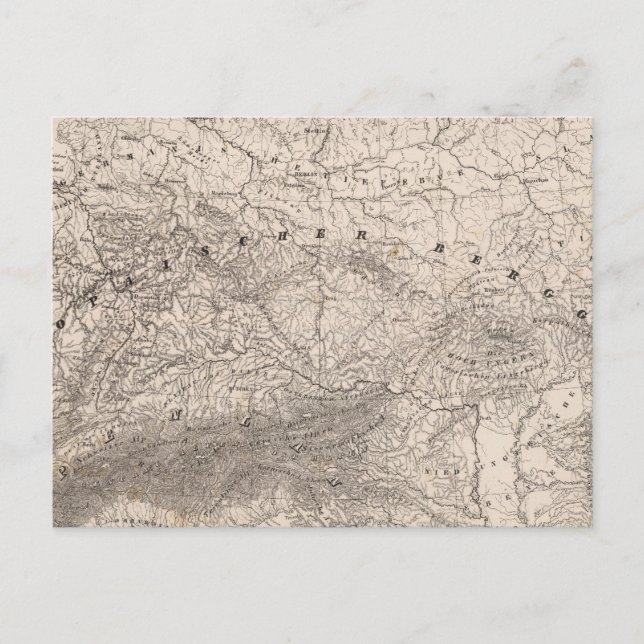 Mountains and Rivers of Europe Postcard (Front)
