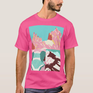 Mountains And Snow Active T-Shirt