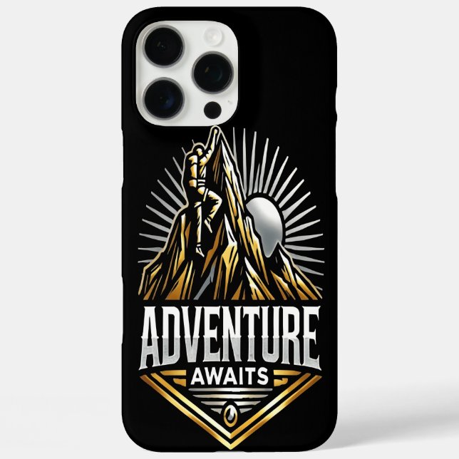 Mountains and Sun Inspire Outdoor Exploration Case-Mate iPhone Case (Back)