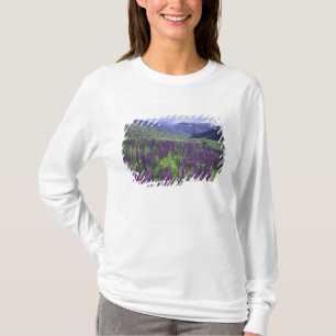 Mountains and wildflowers in alpine meadow, 2 T-Shirt