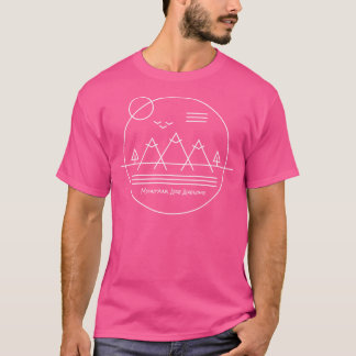 Mountains Are Awesome Minimalist Graphic Design Ba T-Shirt