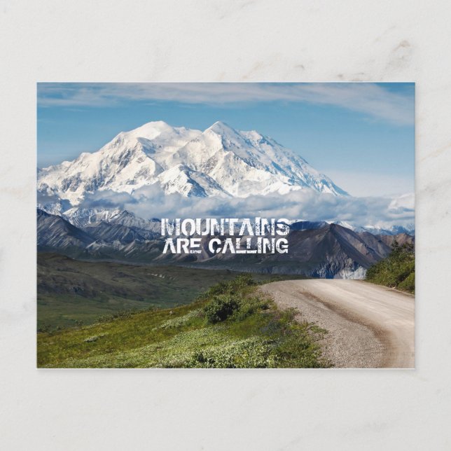 mountains are calling by storeman postcard (Front)