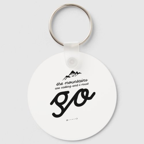 Mountains are calling funny gifts for hikers hikin keychain