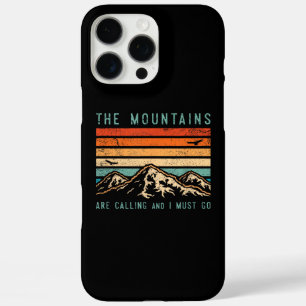Mountains are Calling & I Must Go Retro Vintage 80 iPhone 16 Pro Max Case