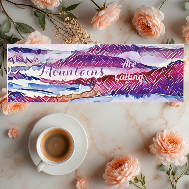 Mountains are Calling Pristine Snow Alp Meditation Yoga Mat (Mountains are Calling Pristine Snow Alp Meditation Yoga Mat)