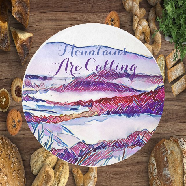 Mountains are Calling Pristine Snow Alps Outdoor Rug (Creator Uploaded)