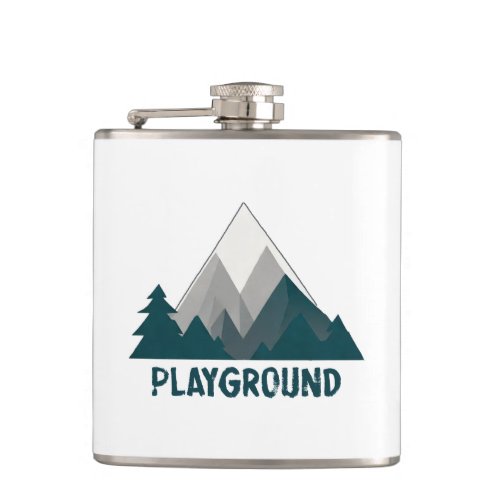 Mountains Are My Playground Flask