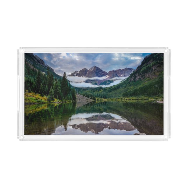 Mountains | Aspen Colorado Acrylic Tray (Front)