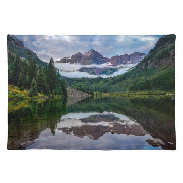 Mountains | Aspen Colorado Cloth Placemat (Front)