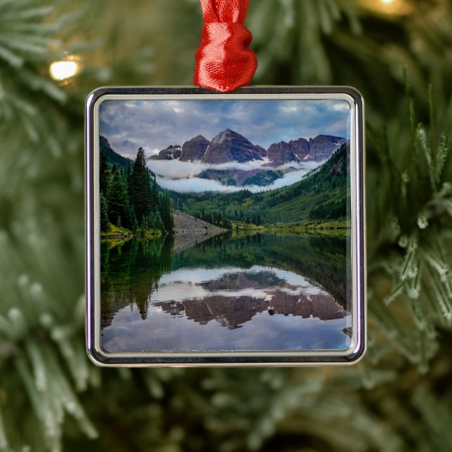 Mountains | Aspen Colorado Metal Ornament (Tree)