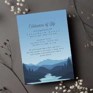 Mountains at Dusk Celebration of Life Funeral