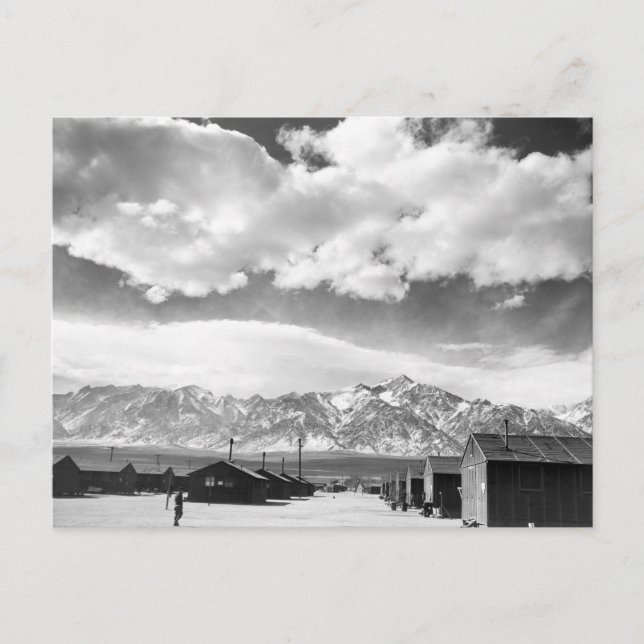 Mountains at Manzanar, 1943 Postcard (Front)