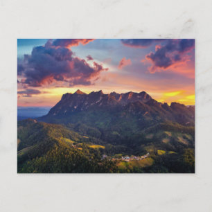Mountains at Sunset Postcard