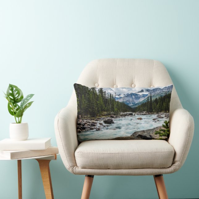 Mountains | Banff National Park Alberta, Canada Lumbar Pillow (Chair)