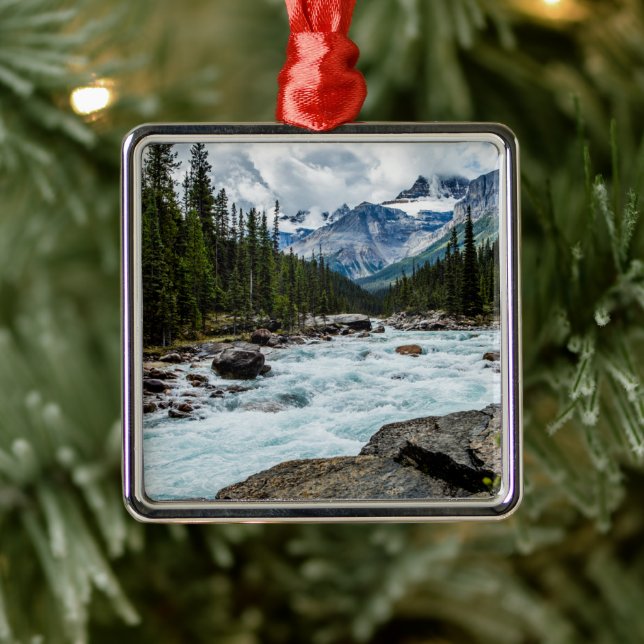 Mountains | Banff National Park Alberta, Canada Metal Ornament (Tree)