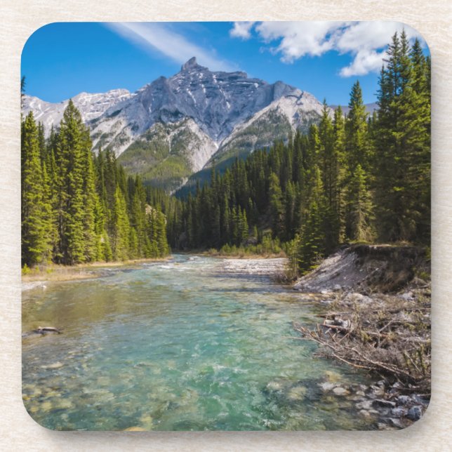 Mountains | Banff National Park, Canadian Rockies Beverage Coaster (Front)