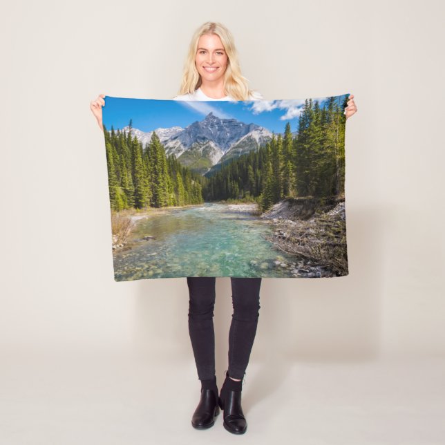 Mountains | Banff National Park, Canadian Rockies Fleece Blanket (In Situ)