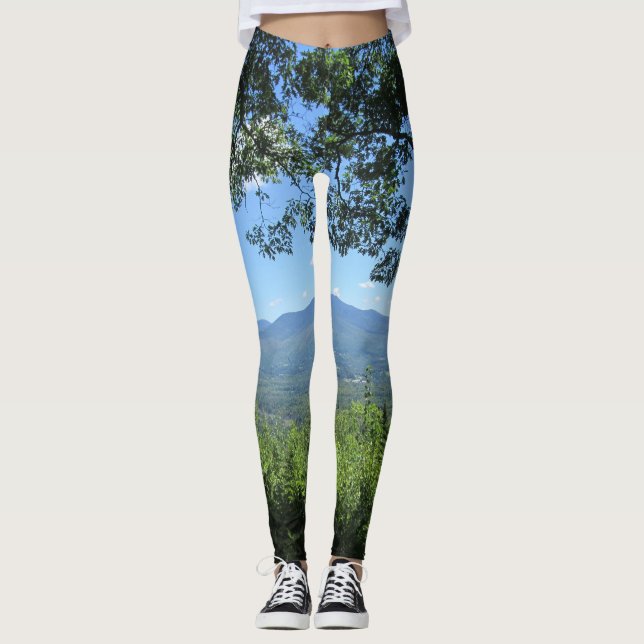 Mountains Between Two Trees Leggings (Front)