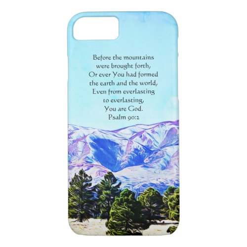 Mountains Bible Verse Phone Case Psalm 902