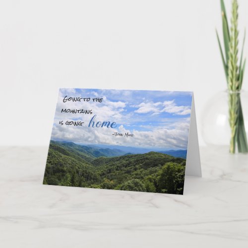 Mountains Blank Greeting Card