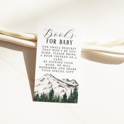 Mountains Books For Baby Enclosure Card