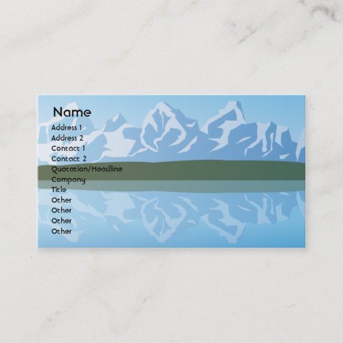 Mountains - Business Business Card Templates