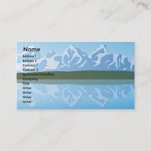 Customizable Mountains - Business Business Card Templates