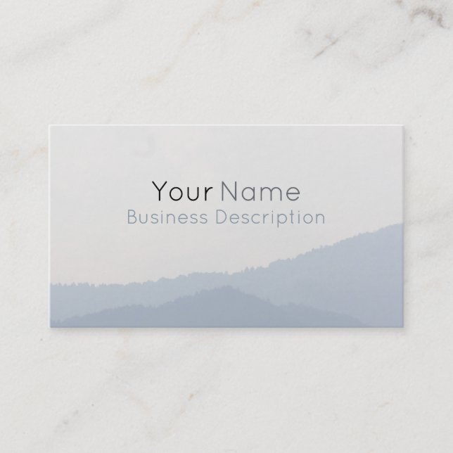 Mountains Business Card (Front)