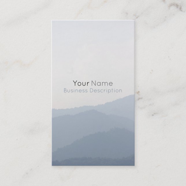 Mountains Business Card (Front)