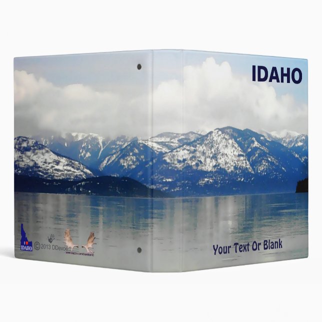 Mountains By The Lake 3 Ring Binder (Background)