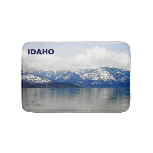 Mountains By The Lake Bath Mat