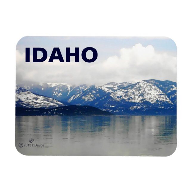 Mountains By The Lake Magnet (Horizontal)