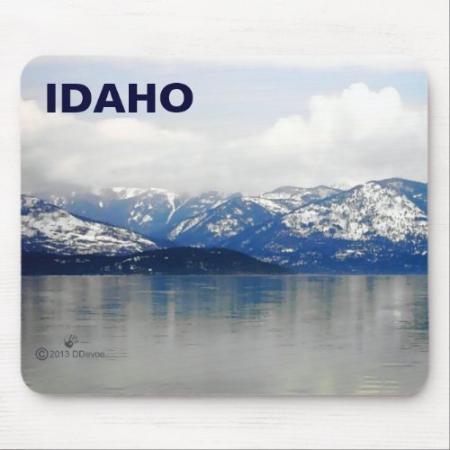 Mountains By The Lake Mouse Pad