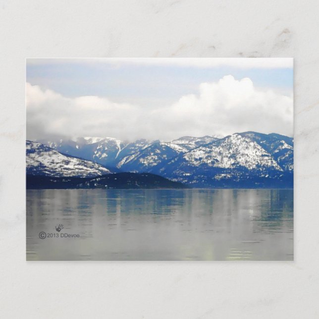 Mountains By The Lake Postcard (Front)