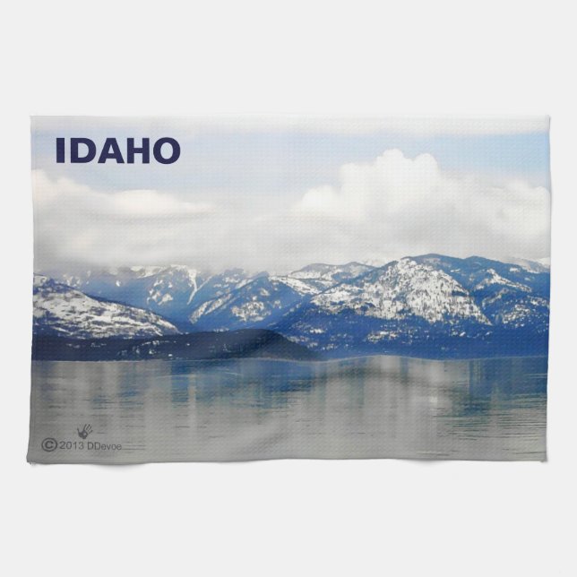 Mountains By The Lake Towel (Horizontal)