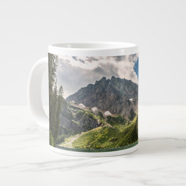 Mountains | Cabinet Mountains, Montana Giant Coffee Mug (Front Left)