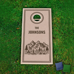 Mountains Camping Cornhole Set