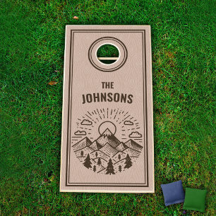 Mountains Camping Cornhole Set