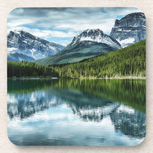 Mountains Canadian Rockies, Alberta Canada Beverage Coaster